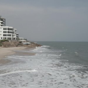 Beach House Waves Ocean