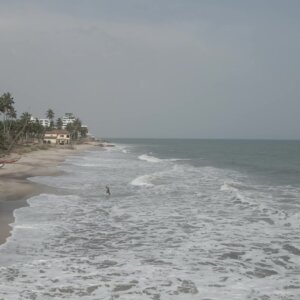 Beach Ocean Waves Coconut Skies Blue Clear