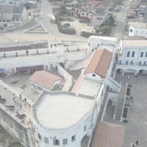 Capecoast Castle Reveal Plan Top View Township Cityscape