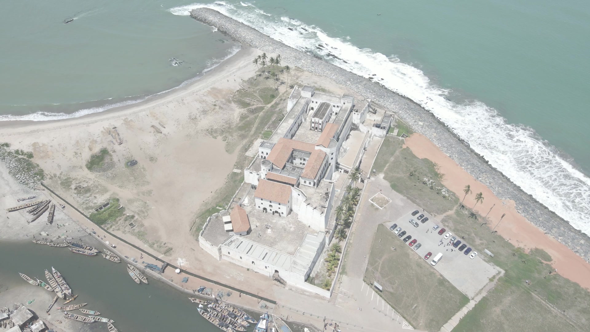 Elmina Castle Aerial Plan Overview