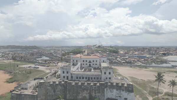 Elmina Castle Close Slow Fly By