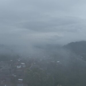 Fog Landscape Hill Township Mountains