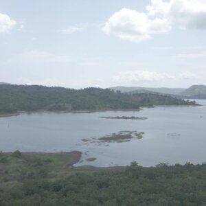 Lake Volta Landscape Water Hills