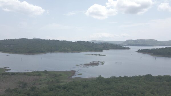 Lake Volta Landscape Water Hills