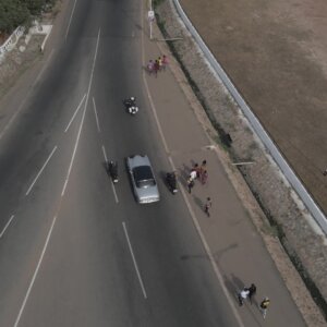 Old Car Police Motorbike Escort Accra