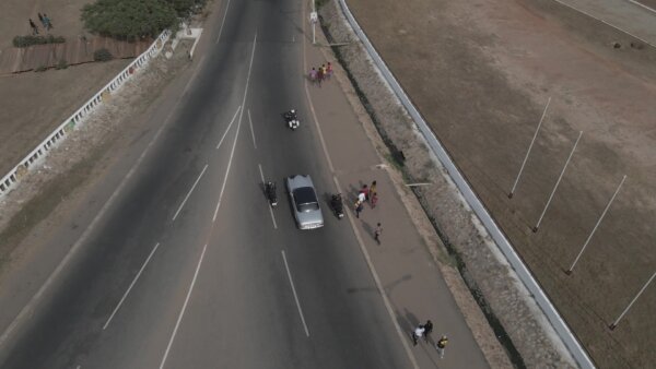 Old Car Police Motorbike Escort Accra