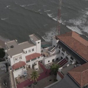 Osu Castle Accra Aerial Reversed