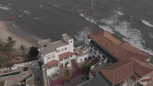 Osu Castle Accra Aerial Reversed