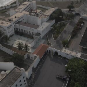 Osu Castle Pan View Top Down Compound