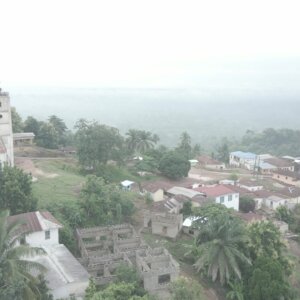 Teteman Church Statue Township Landscape Trees