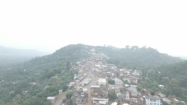 Teteman Township Flyover To Church