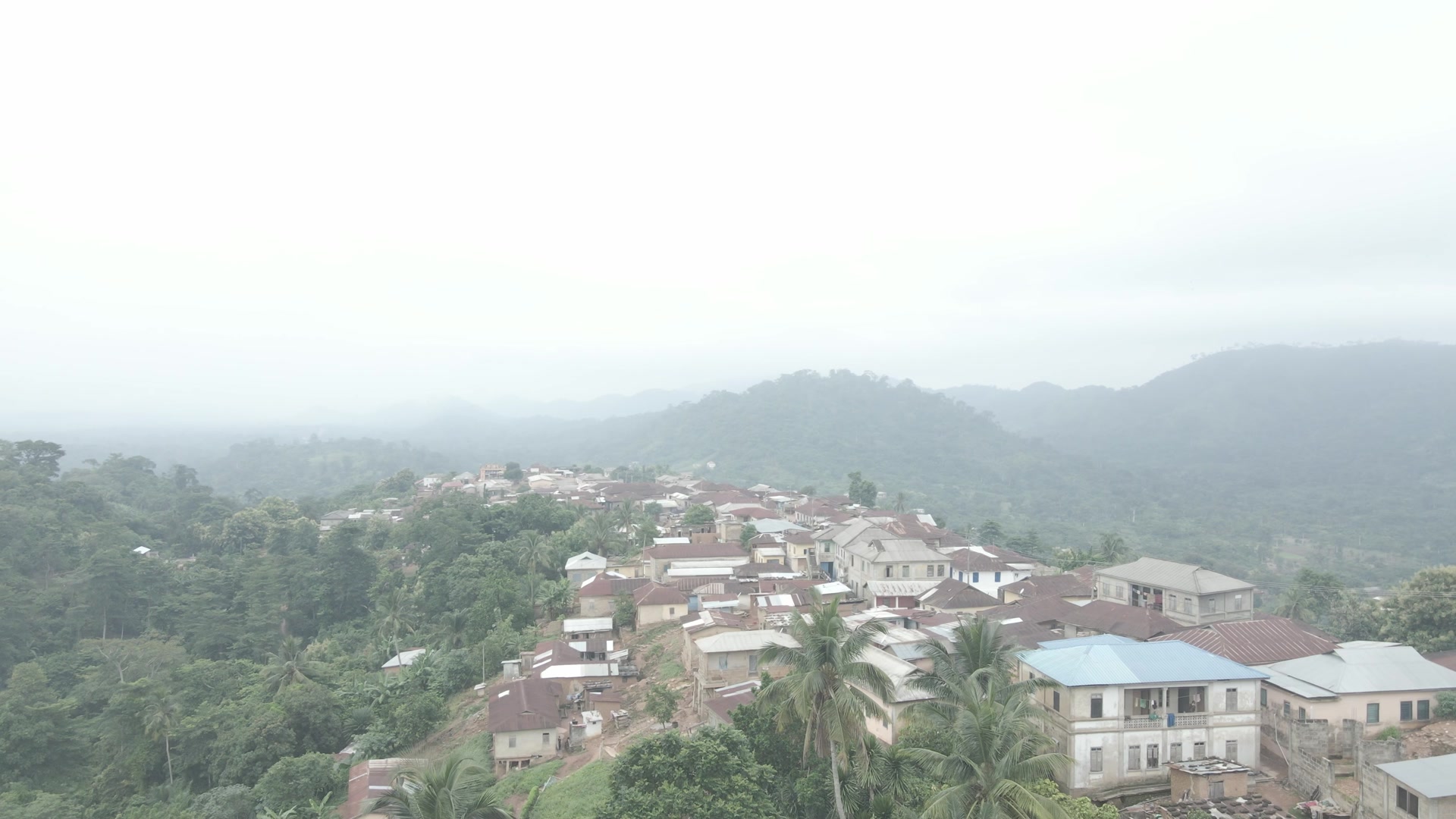 Township Highlands Hill Mountains Fog Landscape