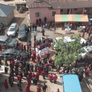 Funeral Procession Coffin Paulbearers Put In Hearse Community