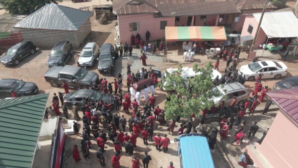 Funeral Procession Coffin Paulbearers Put In Hearse Community