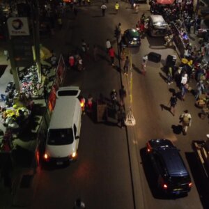 Koforidua Busy Road Crowded Traders Shopping