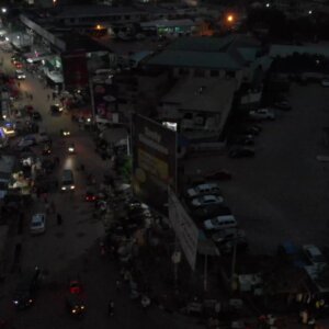 Koforidua Central Business District Traffic Cars Night