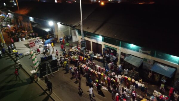 Koforidua Night Street Market Crowded Traders Busy Scene 2