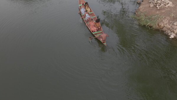 Legon Botanical Garden Boat Island Birds Scene 2