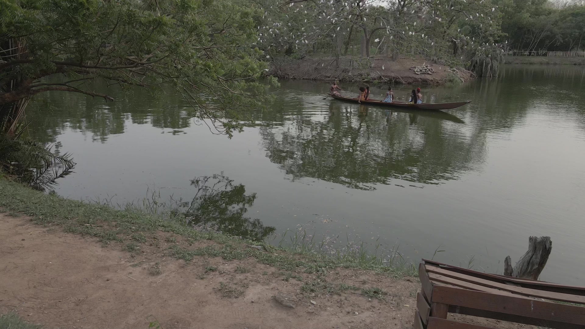 Legon Botanical Garden Boat Takes Stroll Lake