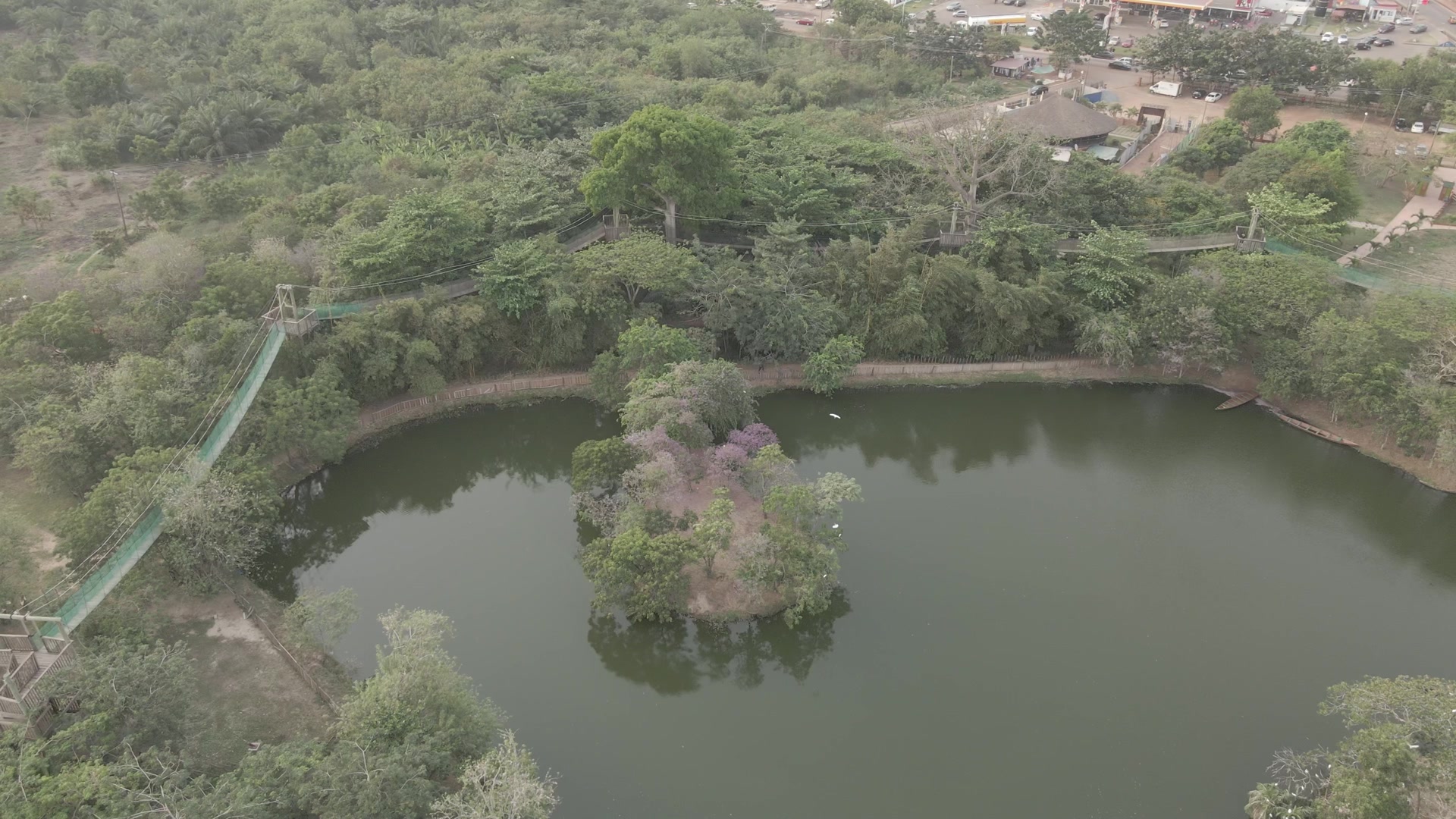 Legon Botanical Garden Lake Vegation Walkway Orbit 360 Full