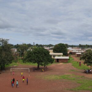 Village Community Settlement Flyover