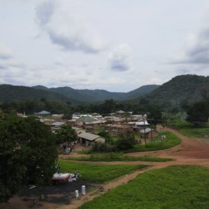 Village Community Settlement Mountains Houses Hills