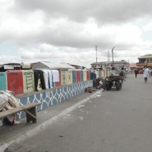 Walk Streets Jamestown Accra Busy Graffiti Artwork