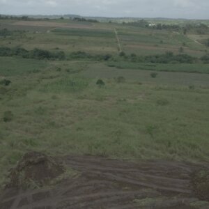 Construction Bulldozer Work On Land Site