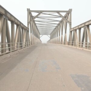 Crossing Bridge Harmattan Road Black Volta