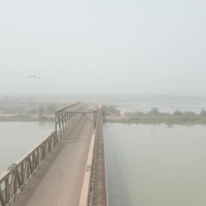 Damanko Bridge Oti River Orbit Arc Side View Second Scene