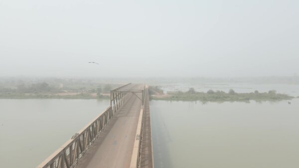 Damanko Bridge Oti River Orbit Arc Side View Second Scene