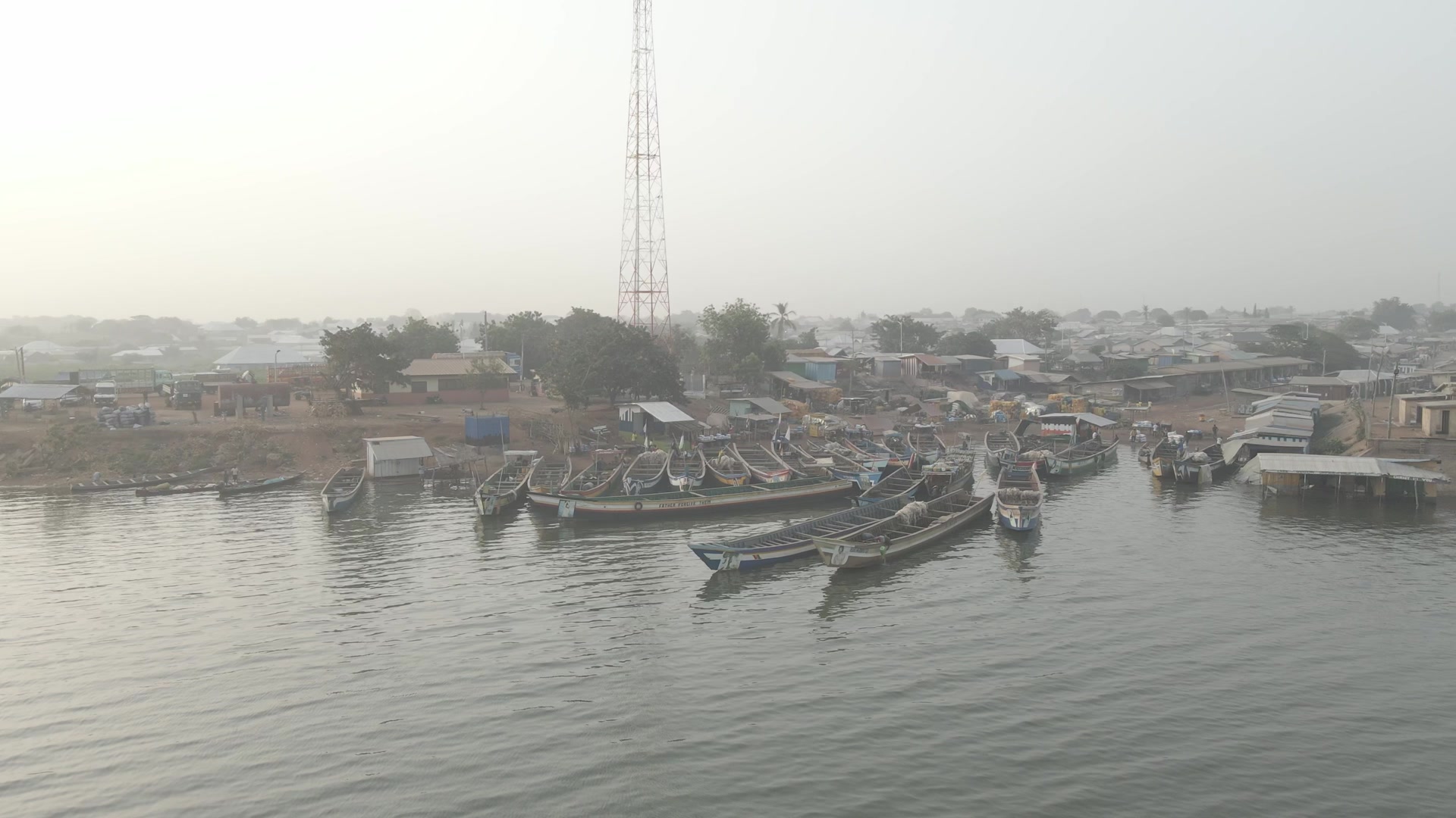 Docked Boats Fishermen Yeji