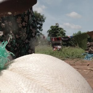 Drain Water Cassava Dough In Bags