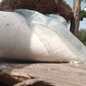 Draining Water Cassava Dough