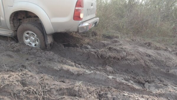 Pick Up Truck Stuck Mud Toyota