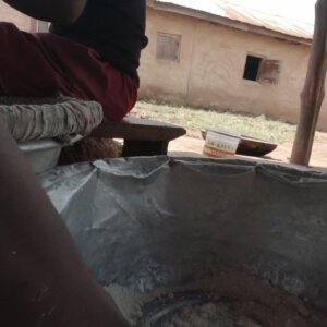 Seive Dry Cassava Dough Gari