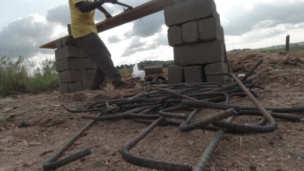 Steel Bending Construction Iron Rods Pile Up