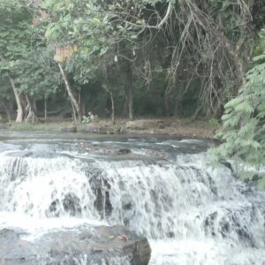 Terracing Fuller Waterfalls Near Kintampo Reverse Downstream