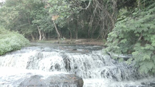 Terracing Fuller Waterfalls Near Kintampo Reverse Downstream