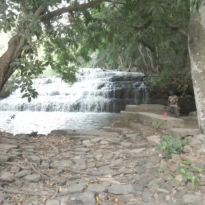 Terracing Fuller Waterfalls Near Kintampo