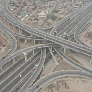 Pokuase Interchange Close To Wide Shot