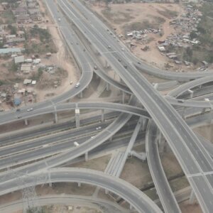 Pokuase Interchange Completed Orbit Arc