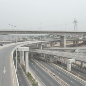 Pokuase Interchange Four Stack Roads