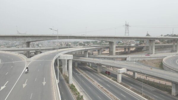 Pokuase Interchange Four Stack Roads