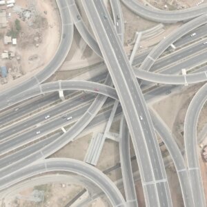 Pokuase Interchange Top Down View