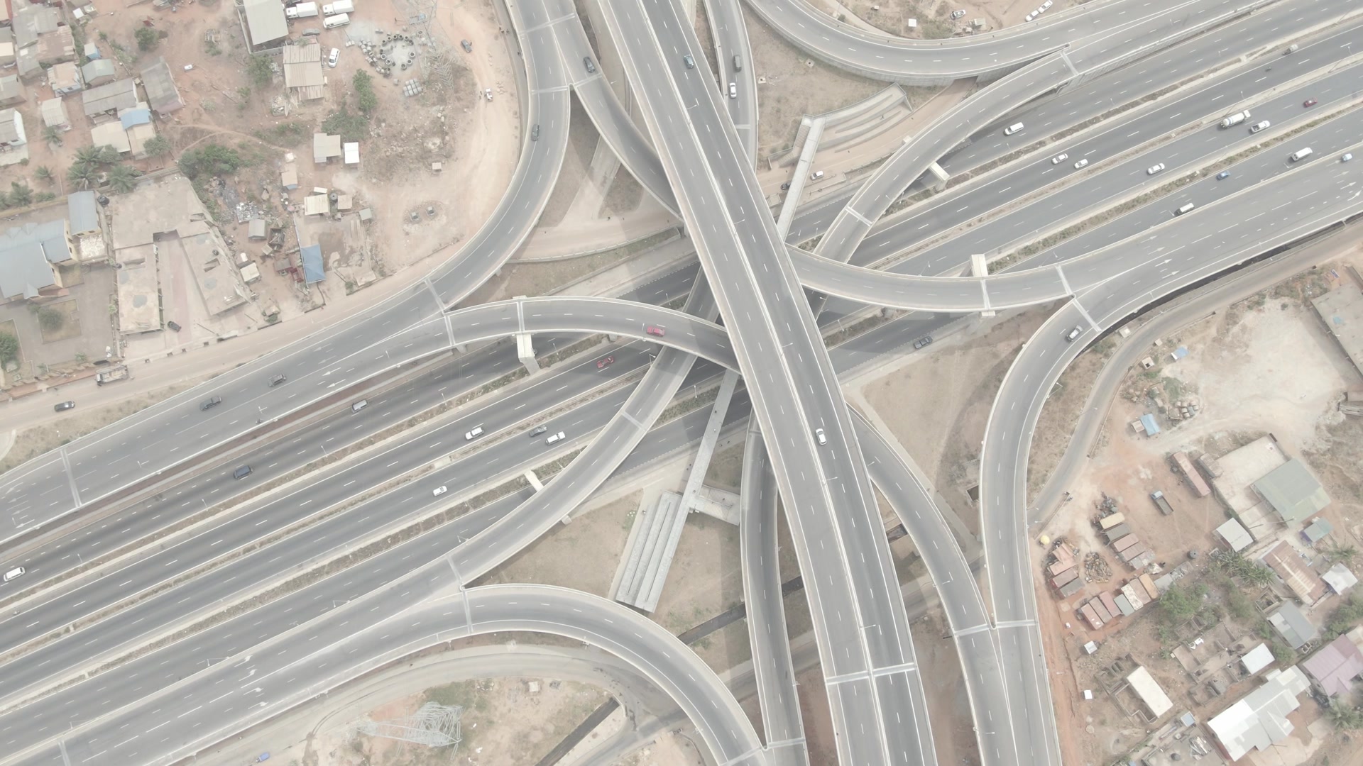 Pokuase Interchange Top Down View