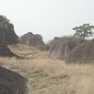 Rock Formation Landscapes Low Fly