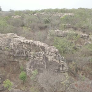 Sesiamang Rock Arc Fly Over Landscape Rocks