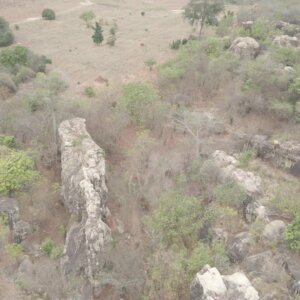 Sesiamang Rock Landscape Orbit Arc Shot