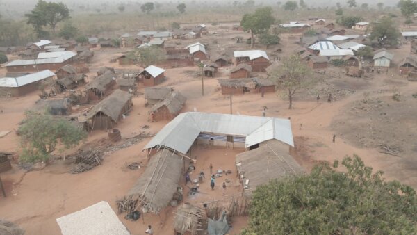 Small Village Settlement Mud Houses Orbit Arc